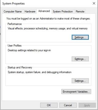 Cum să schimbați/muți sau să dezactivați fișierul de pagină în Windows 10