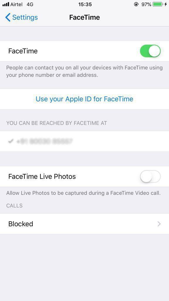 Live-foto's inschakelen, uitschakelen en maken in FaceTime op iOS 12?