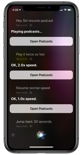 Pelajari Cara menggunakan Podcast dengan Siri