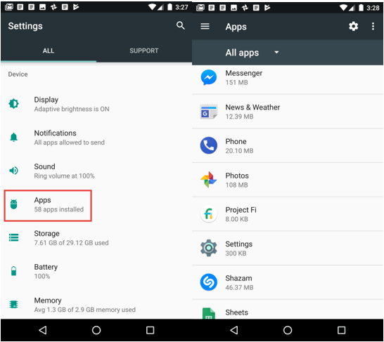Verschillende manieren om Android-apps te verwijderen