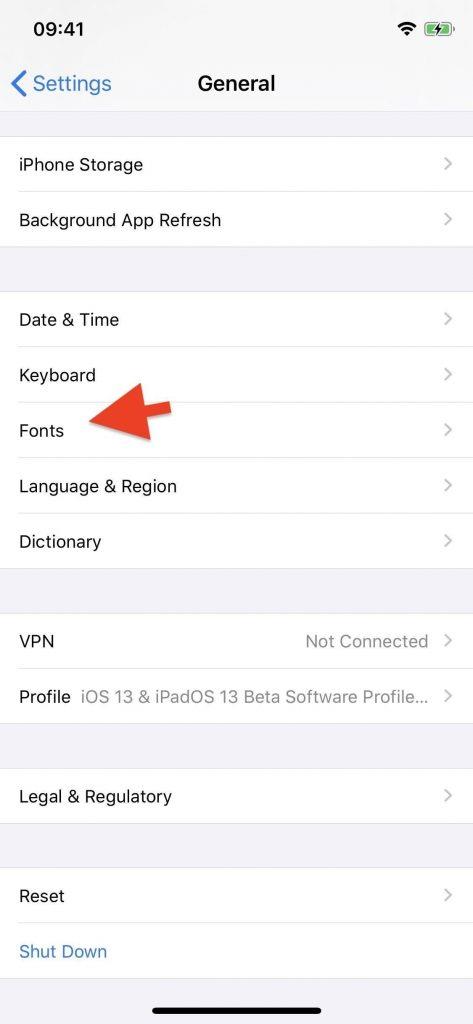 Cum să descărcați și să utilizați fonturi de la terți în iOS 13