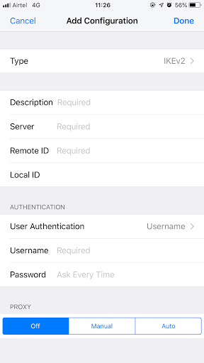 Langkah-langkah Untuk Mengonfigurasi Akses VPN Di iOS