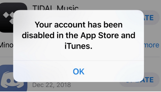 Tài khoản của bạn đã bị vô hiệu hóa trong App Store và iTunes (Đã sửa)