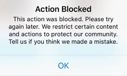 Cum să scapi de problema „Acțiune blocată pe Instagram”.