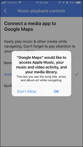 Googleマップのアプリ内ミュージックコントロールを使用および管理する方法