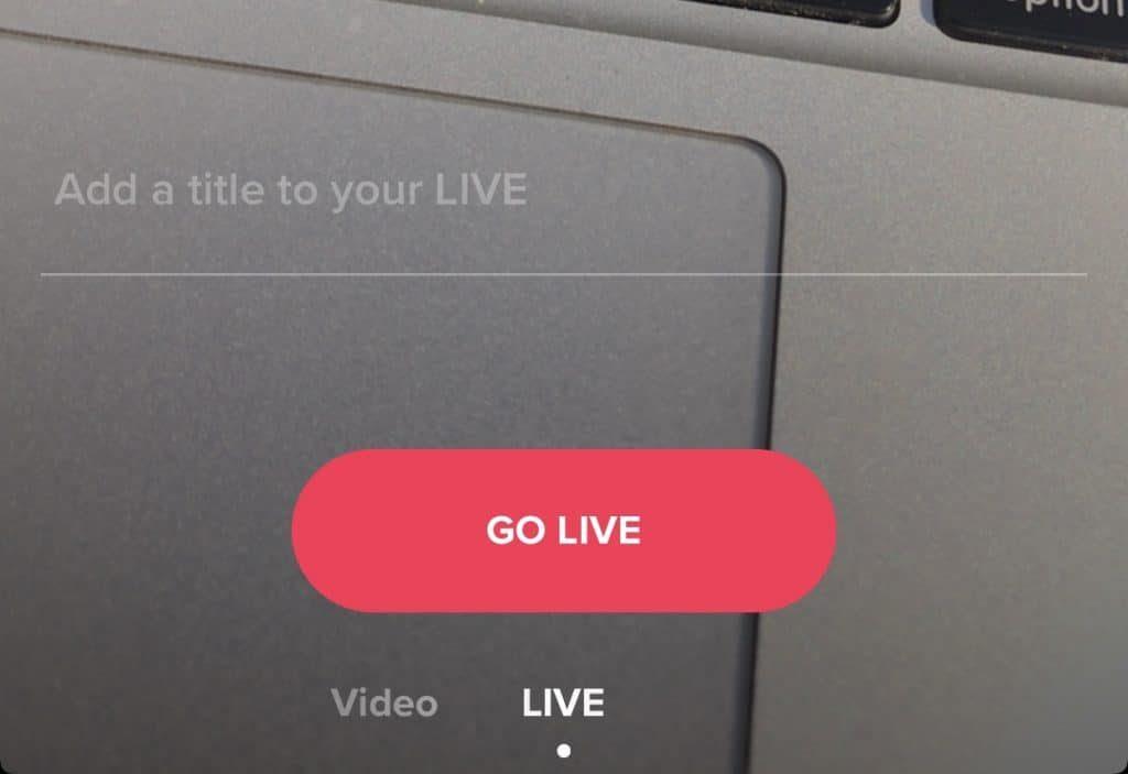 Hoe live te gaan op TikTok in 2019-versie van de app?