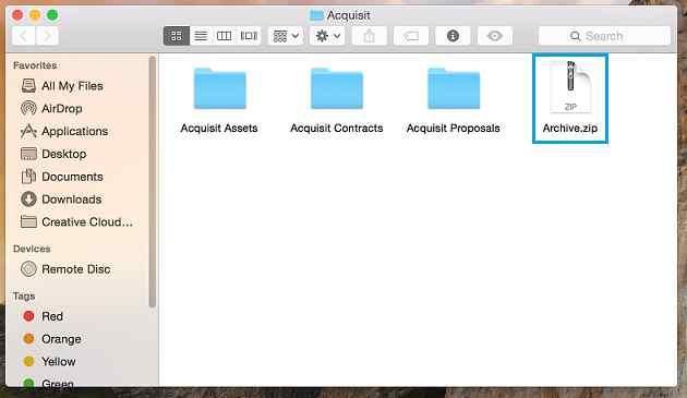 Cara Membuat Zip File di Mac