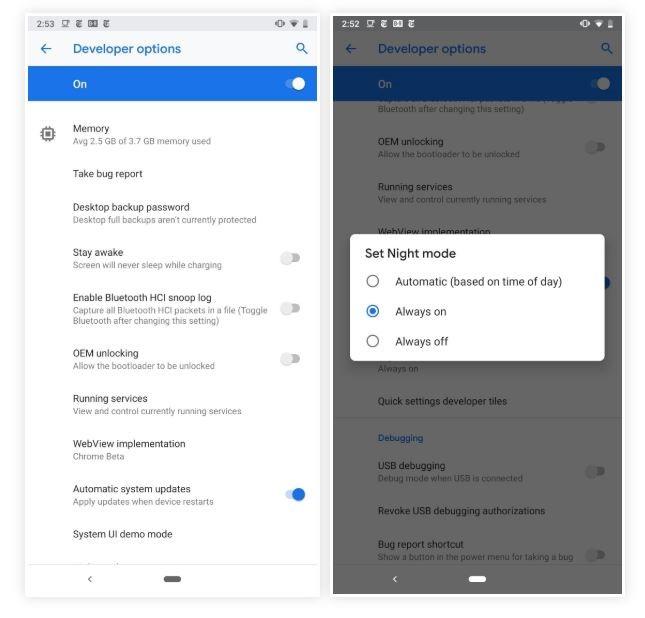Modalități de a activa modul întunecat în aplicația Google Phone