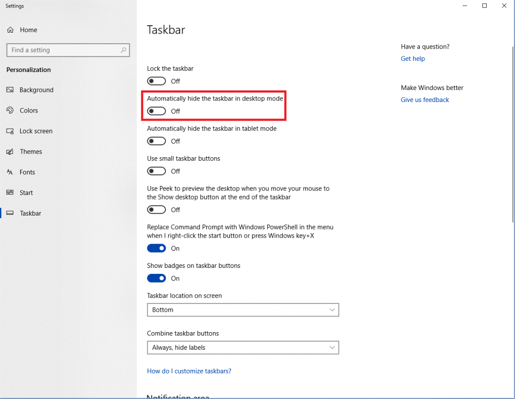 Come personalizzare la barra delle applicazioni di Windows 10