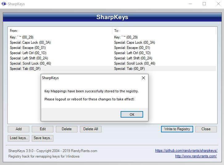 Come utilizzare SharpKeys in Windows 10 per rimappare la tastiera?