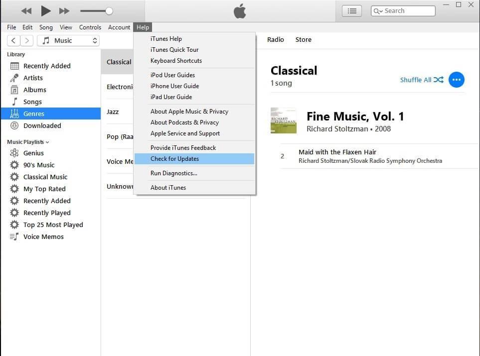 Comment changer l'emplacement de sauvegarde iTunes par défaut dans Windows 10