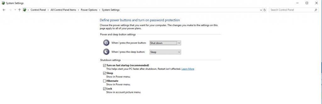 Cách tắt tính năng Khởi động nhanh trong Windows 10