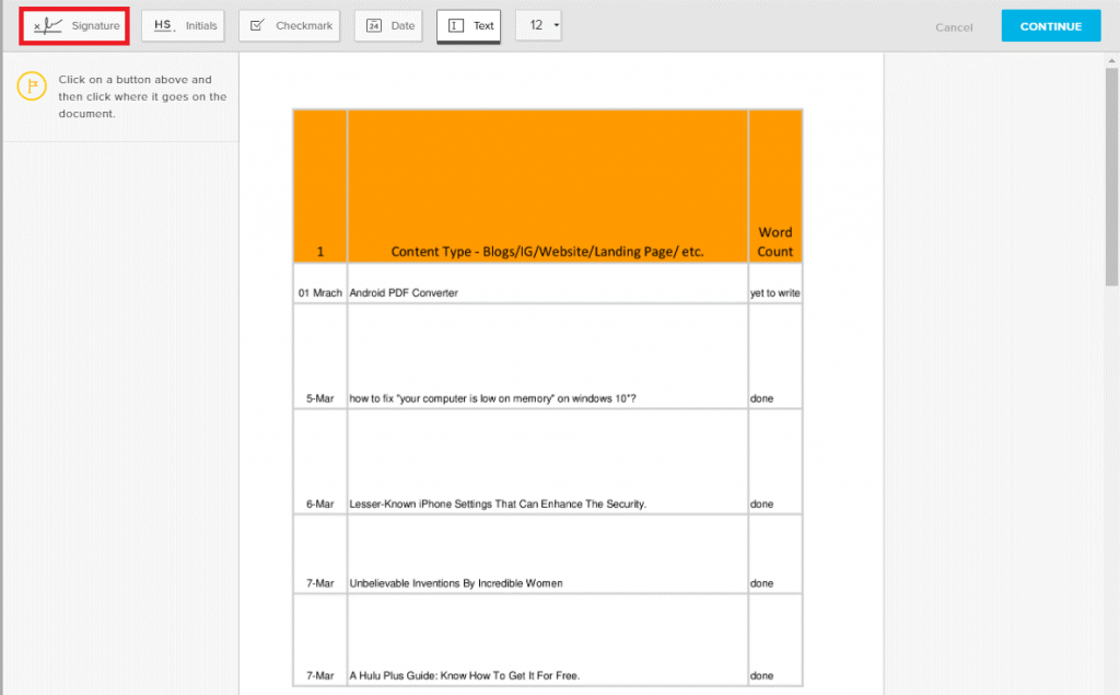 Comment signer une signature numérique PDF