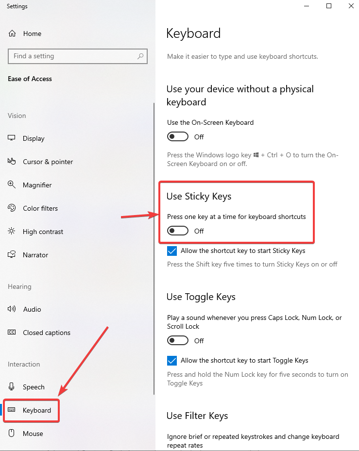 Cara Menonaktifkan Kunci Lengket Di Windows 10