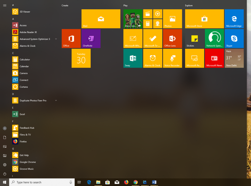 エクスペリエンスを向上させるためにWindows10のスタートメニューをカスタマイズする