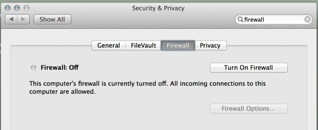 Cómo habilitar / deshabilitar el firewall de Mac
