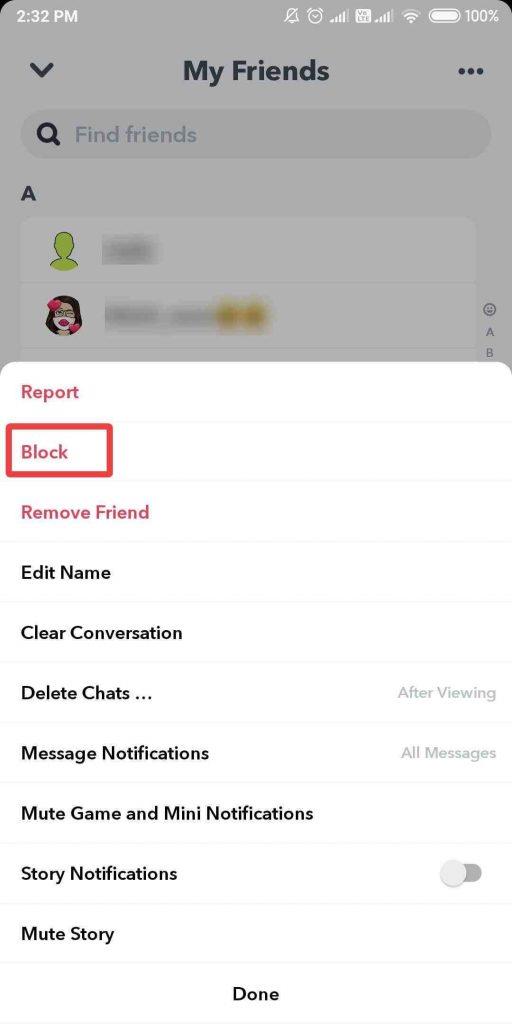 Cum să eliminați sau să blocați pe cineva de pe Snapchat fără ca acesta să știe