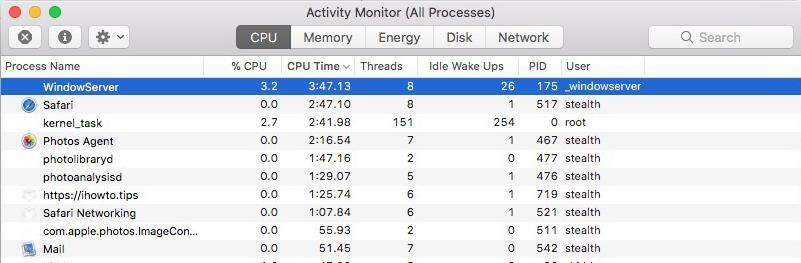 Mac에서 WindowServer CPU 사용량을 낮추는 방법(2021)