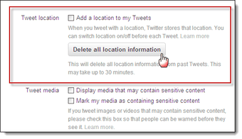 Cách dễ dàng xóa thông tin vị trí khỏi Twitter