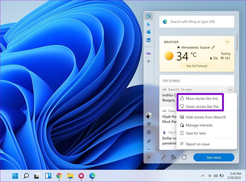 Cách sử dụng Edge Bar trong Microsoft Edge trên Windows 11