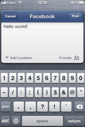 iOS 6: Tweet, đăng lên Facebook từ Trung tâm thông báo