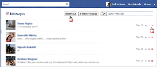 Cách xóa hàng loạt tin nhắn Facebook ngay lập tức