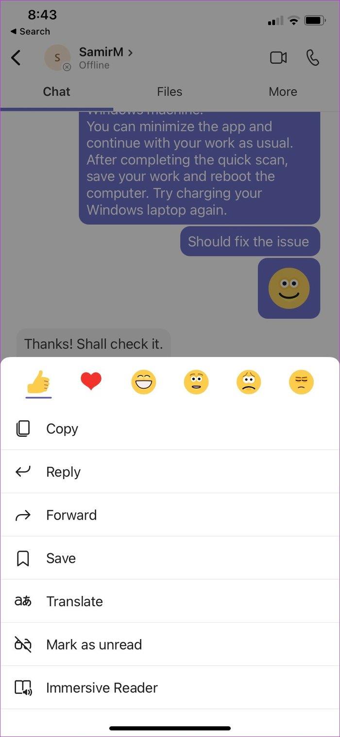 Cách trả lời một tin nhắn cụ thể trong Microsoft Teams