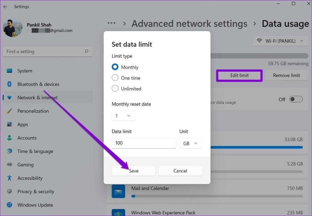 Cách xem và giới hạn việc sử dụng Internet trên Windows 11