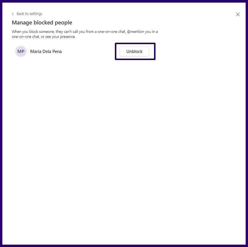 Cách chặn một liên hệ trong Microsoft Teams