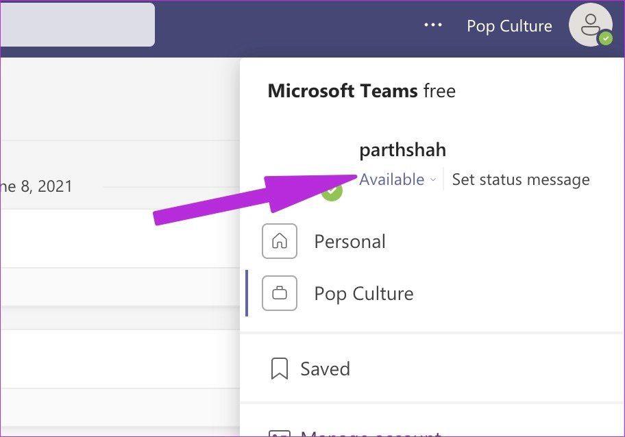 Cách thay đổi trạng thái trong Microsoft Teams