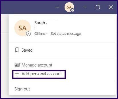 Cách sử dụng tài khoản Microsoft Teams khác nhau trên Windows 10