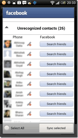 Cách đồng bộ hóa có chọn lọc các liên hệ Facebook cụ thể trong Android