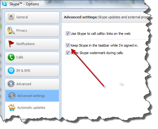 Cách xóa biểu tượng Skype khỏi thanh tác vụ của Windows