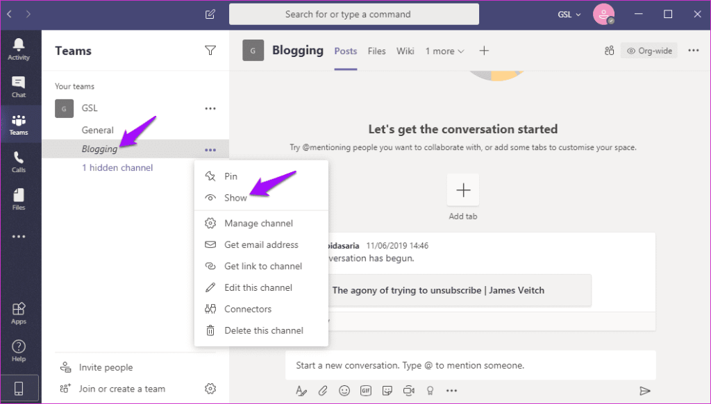 Cách hiển thị tất cả các kênh trong Microsoft Teams trên thiết bị di động, máy tính để bàn và web