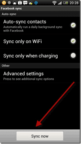 Cách đồng bộ hóa có chọn lọc các liên hệ Facebook cụ thể trong Android