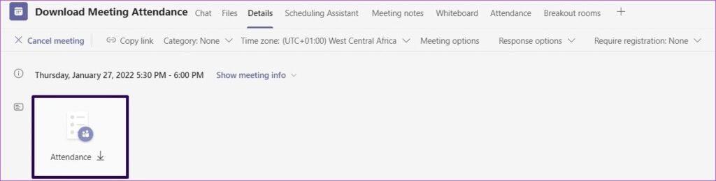 Cách tải xuống tính năng Tham dự cuộc họp trên Microsoft Teams