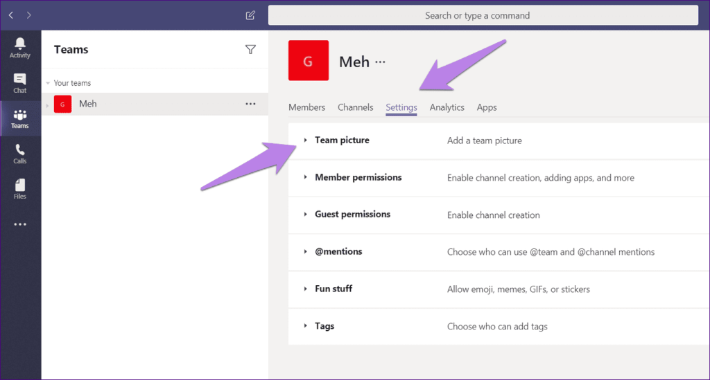 Cách thay đổi tên, hồ sơ và ảnh nhóm trong Microsoft Teams