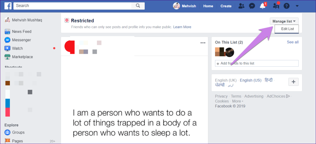 Hạn chế so với Chặn trên Facebook: Bạn nên sử dụng cài đặt bảo mật nào