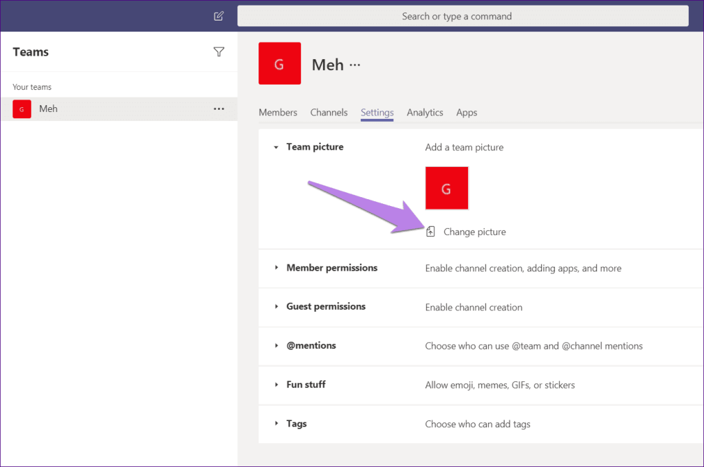 Cách thay đổi tên, hồ sơ và ảnh nhóm trong Microsoft Teams