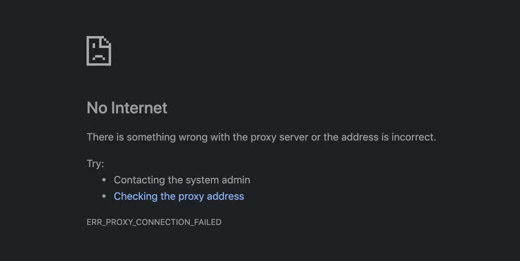 How To Fix “There Is Something Wrong With the Proxy Server” In Chrome On Windows