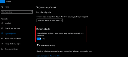 How To Secure Windows 10 With Dynamic Lock Feature