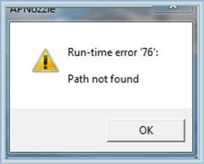 How To Fix Runtime Error 76: Path Not Found?