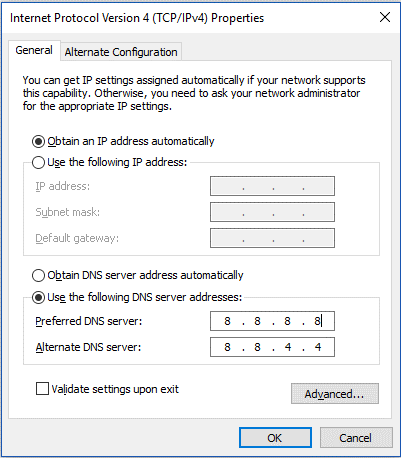 Fix Server DNS Address Could Not Be Found In Chrome