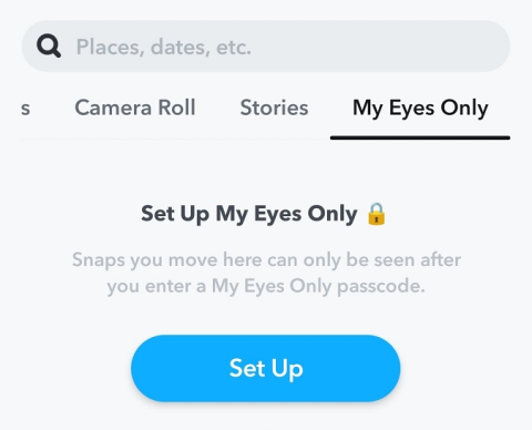 SnapchatでMy Eyes Onlyのパスコードを変更する方法