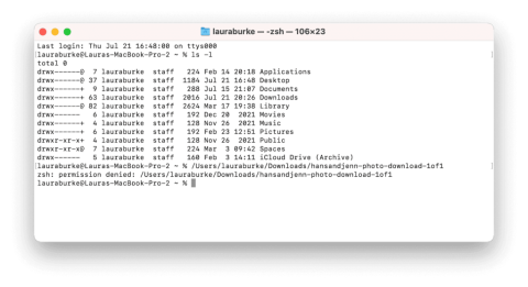 Zshを修正する方法: Macのターミナルで権限が拒否されました