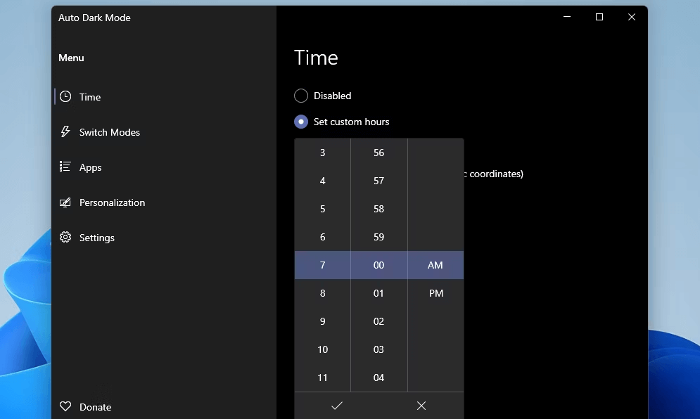 How To Schedule Dark Mode Hours In Windows 11?