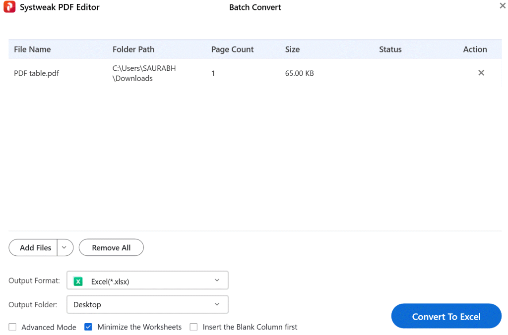 How To Convert An Excel Table From A PDF?