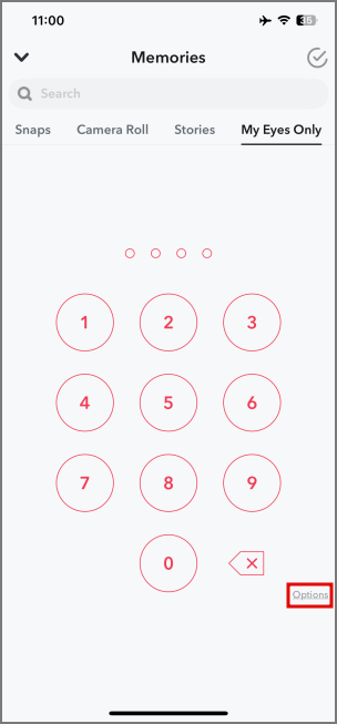 How to Change My Eyes Only Passcode on Snapchat