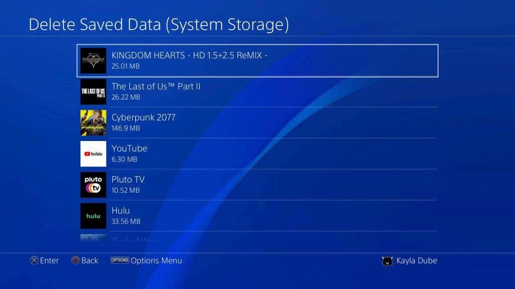 Cara Memadam Data Permainan pada PS4