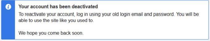 Hoe een Facebook-account te deactiveren in plaats van het te verwijderen